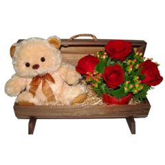 Floresnaweb -   Baú de Flores e Urso  