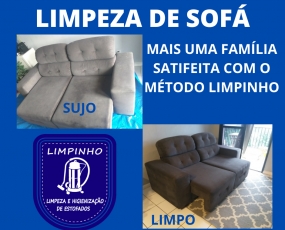 Limpinho - Limpeza, Higienização e Impermeabilização de Estofados